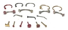18 Piece Pierced Nation Body Piercing set, surgical steel Altın & Gümüş Piercing price