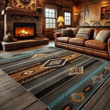 Southwest Rugs for Living Room - 2x3 Rug, Navajo Area Rug, Aztec Tribal Washa... Salon Halısı price