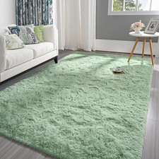 Fluffy Sage Green Area Rug for Bedroom Living Room, 4X6 Feet Soft Plush Fuzzy Ru Salon Halısı price