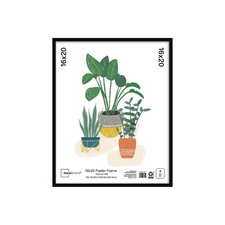 Mainstays – 16x20 Picture Frame – Black Flat Profile Wall Photo Frame Resim & Fotoğraf Çerçevesi price