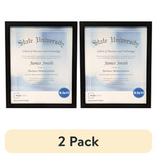 (2 pack) Mainstays 8.5x11 Document Picture Frame, Black Resim & Fotoğraf Çerçevesi price