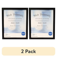 (2 pack) Mainstays 8.5x11 Document Picture Frame, Black Resim & Fotoğraf Çerçevesi price