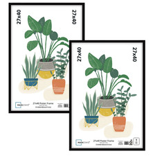(2 Pack) Mainstays 27x40 Picture Frame , Black Flat Profile Wall Photo Frame. Resim & Fotoğraf Çerçevesi price