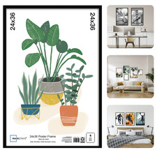 24x36 Black Flat Profile Wall Photo Frame Poster Art Print Large Picture Frame Resim & Fotoğraf Çerçevesi price