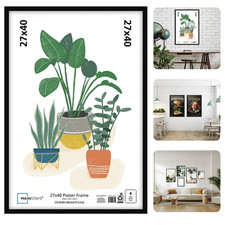 27x40 Picture Frame Black Flat Profile Wall Photo Frame Large Poster Display Resim & Fotoğraf Çerçevesi price