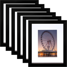 8X10 Picture Frame Black Set of 6, Display Pictures 5X7 with Mat or 8X10 without Resim & Fotoğraf Çerçevesi price