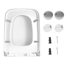 Heavy Duty Square Toilet Seat w/ Bumper Grip Close Quick Release Toilet Seat US Klozet Kapağı price