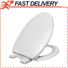 Mainstays Plastic Elongated Slow-Close Toilet Seat White Quiet Soft Close Klozet Kapağı price