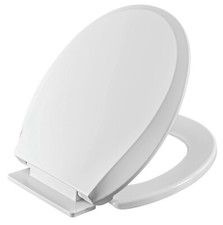 LibraS Heavy Duty Toilet Seat Cover, Round/Elongated Slow Close, Easy Clean Klozet Kapağı price
