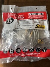 Certified Appliance Accessories 3 wire 30-Amp Appliance Dryer Power Cord 4ft Beyaz Eşya Aksesuarları price