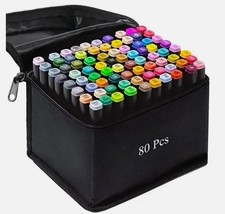 80 Colors Alcohol Based Markers Dual Tip Drawing Markers Set for Drawing FREE Kalem Seti price