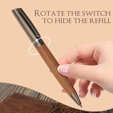 1 Set Premium Metal Ballpoint Pen with Wood Barrel for Smooth Writing Experience Kalem Seti price