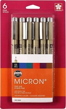 SAKURA PIGMA MICRON 05 Fine Line Pen Set .45mm - Assorted Colors #30065 Kalem Seti price
