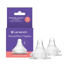 Lansinoh NaturalWave Baby Bottle Nipples – 100% Soft, Durable Silicone, Made Biberon Emziği price