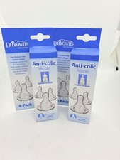12 PACK! Dr Brown's Natural Flow Level 2, Narrow Baby Bottle Nipple, Medium, 3m+ Biberon Emziği price