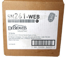 Dr. Brown's Anti-Colic Baby Nipples, Level 2 Medium Flow, 3 Months +, Case of 72 Biberon Emziği price