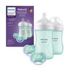 Baby Bottle Philips AVENT Natural Response Nipple Teal SCD837/02 Gift Biberon Emziği price