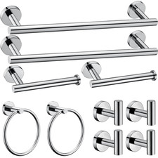 10 pcs Bathroom Hardware Accessories Set Towel Bar Set Stainless Polished Chrome Banyo Aksesuar Seti price