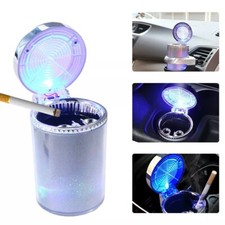 Car LED Light Up Ashtray Smokeless Ash Cigarette Cylinder Holder Cup Colorful Küllük price