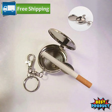 Mini Cigarette Ashtray with Key Chain Portable Round Shaped Cigarette Supplies Küllük price