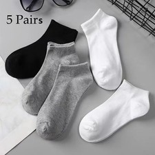 5Pairs Mens Womens Ankle Socks Sport Cotton Crew Socks Low Cut Invisible Soket Çorap price