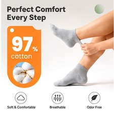 Women Ankle Socks 6 Pairs Cotton Odor Free Cushioned Low Cut Athletic Socks Soket Çorap price