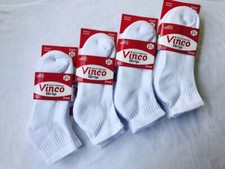 3 6 12 Pairs Men's Women's White Ankle Quarter Comfort Cotton Low Cut Socks 9-11 Soket Çorap price