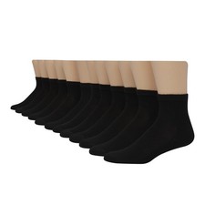 Hanes Men's Double Tough Durability Ankle Socks, Big & Tall, 12-Pack, Size 12-14 Soket Çorap price