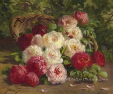 Still life With Roses Oil painting Wall Art Giclee Printed on canvas P1910 Yağlı Boya Tablo price