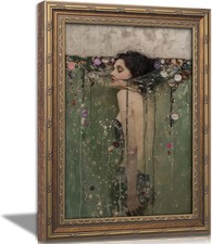 Vintage Gold Framed Ophelia Wall Art, Romantic Victorian Gothic Oil Painting Can Yağlı Boya Tablo price