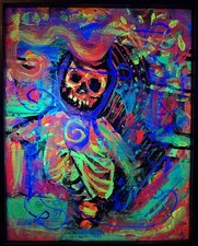 "CRYPTED" 14x12x1.5 CANVAS ORIGINAL PAINT, is not a print Yağlı Boya Tablo price