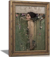 Vintage Gold Framed Ophelia Wall Art, Romantic Victorian Gothic Oil Painting Can Yağlı Boya Tablo price