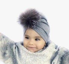 Newborn Hospital Hats for Girls Baby Turban Headwraps Infant Beanie Hat Gray Bebek Hastane Çıkışı price