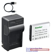 Kastar Battery AC & USB-C Charger for Canon NB-4L NB-4LH SD400 SD450 SD600 SD630 Digital Camera Batteries price
