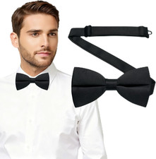 Bow Ties for Men Solid Color Bow Tie Pre-Tied Adjustable - Men'S Bow Tie for Par Papyon price