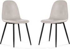 2 Dining Chairs High Back Metal Legs Modern Kitchen Standart Sandalye price