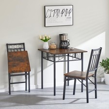 Iron & Wood Foldable Kitchen Dining Chairs Set of 2 Coffee Shop Chair Assembled Standart Sandalye price