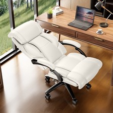 Office Chair Executive High Back with Armrest Swivel Computer Desk Chair White Standart Sandalye price