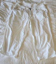 Ladies Faded Glory Denim Capri Pants 16w With Stretch Waist Kadın Capri / Kapri price