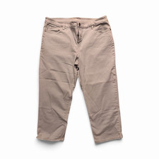 Style & Co Women’s Capri Beige Size 14 Button Zip Closure Kadın Capri / Kapri price