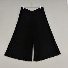 Chico's Travelers Wide Leg Crop Capri Pants Women's 3/XL Black Slinky Minimalist Kadın Capri / Kapri price