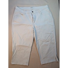 Riders by Lee Womens 20W Khaki Capri Pants Stretch Cotton Cropped Chino Stone Kadın Capri / Kapri price