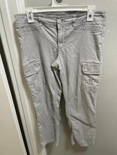 Lauren Jeans Co Cargo Capri Pants Ivory Women Sz 6 Kadın Capri / Kapri price