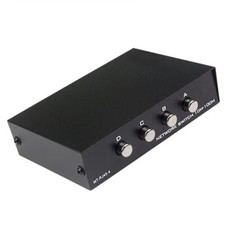 1x4 or 4x1 - 4-Port AB Manual Sharing Network Ethernet RJ45 Switch Selector Box Hub & Switch price
