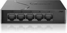 5 Port Easy Smart Managed Ethernet Switch Gigabit Switch, Network Hub, Black Hub & Switch price