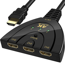 4K HDMI Switch 3 Port Splitter Cable Switcher HUB Adapter for HDTV PS4 Xbox PC Hub & Switch price