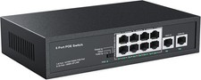 8 Port PoE Switch 8 Ports PoE+ 2 Uplink Unmanaged 100Mbps High 55W 802.3af/at Hub & Switch price
