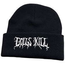 Dolls Kill Black Beanie Erkek Beresi price