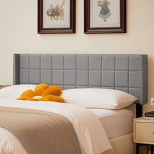 Upholstered Queen Size Headboard Only Tufted Linen Fabric Bed Headboard Yatak Başlığı price