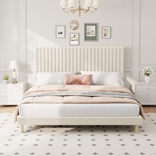 Bed Frame with Adjustable Headboard, Upholstered Platform King Size Bed Frame Yatak Başlığı price